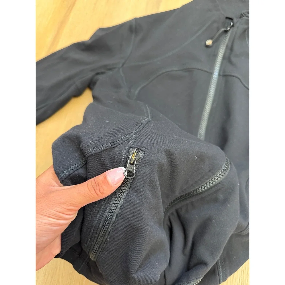 Lululemon Define Jacket Black Full Zip Yoga Activewear 6 preppy